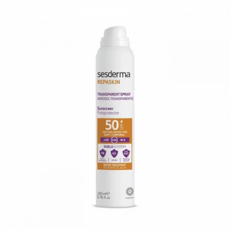 Спрей солнцезащитный прозрачный для тела Spf 50 Repaskin Transparent Spray Body Sunscreen Spf 50 200мл